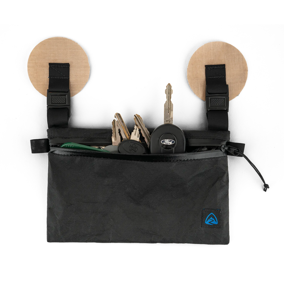 Stick-on Key Zip Pouch