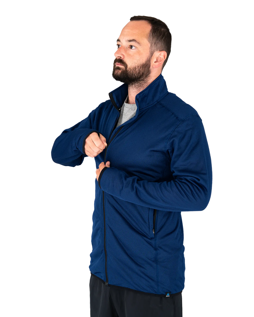 Wide Dad『OCTA JACKET』 D.NAVY Ultralight Octa Fleece Light Jacket / Collar | Zpacks
