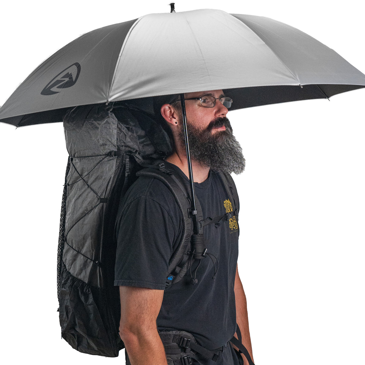 Hands-Free Parasols : Backpack Umbrella
