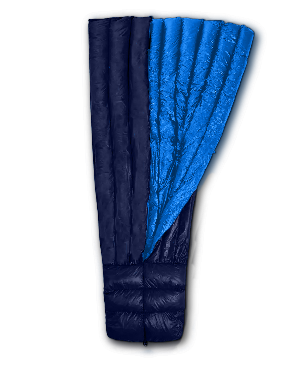 Bargain Summer Quilt / Winter Liner - 40F - Navy / Azure