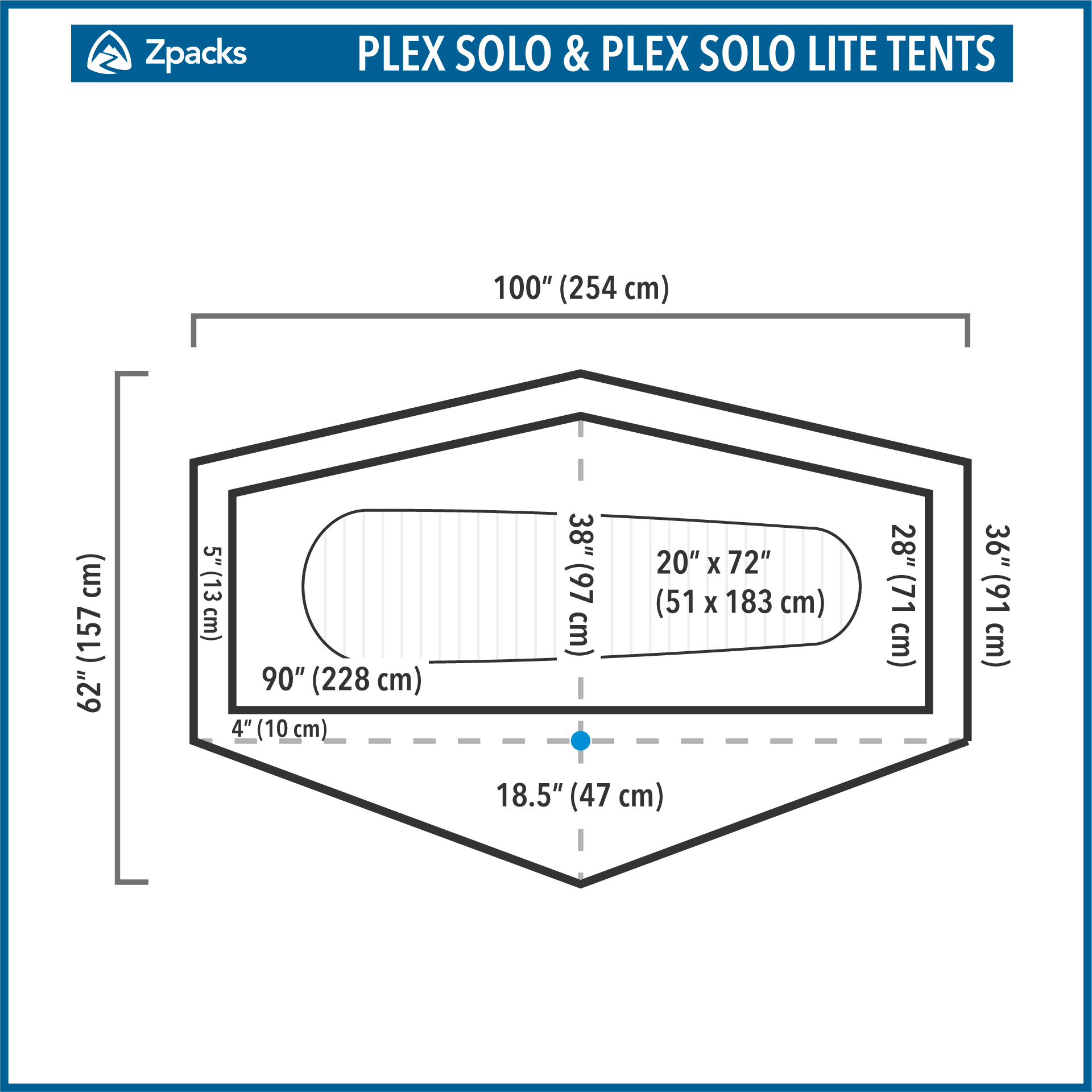 Plex Backpack Plex Solo Tent - 1P Ultralight Backpacking Shelter | Zpacks