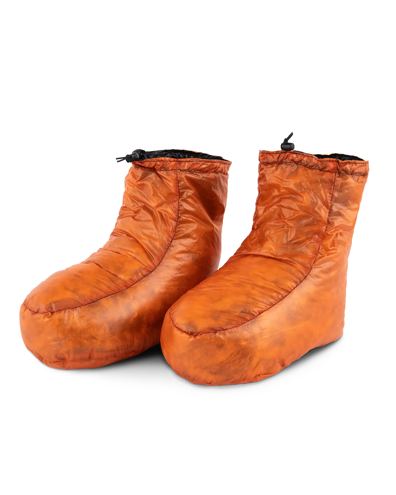 best down booties for hiking backpacking Ultralight Details Weather resistant Pertex Endurance shell fabric 800 fill power European goose removable down insulated liners Drawcords at the ankle and cuff Durable Ultralight Down Booties | Zpacks
