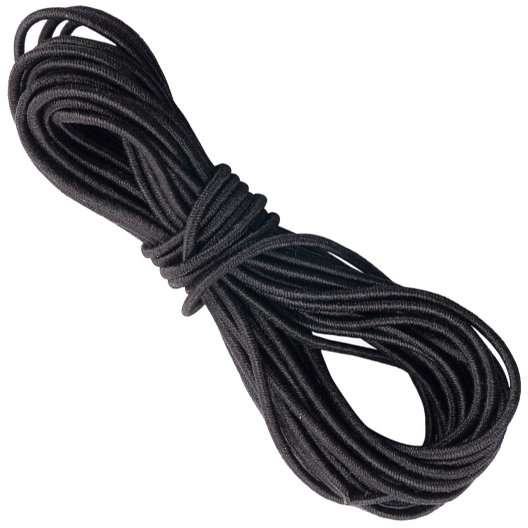 Black Elastic Rope Shock Cord / Bungee Rope / Elastic String
