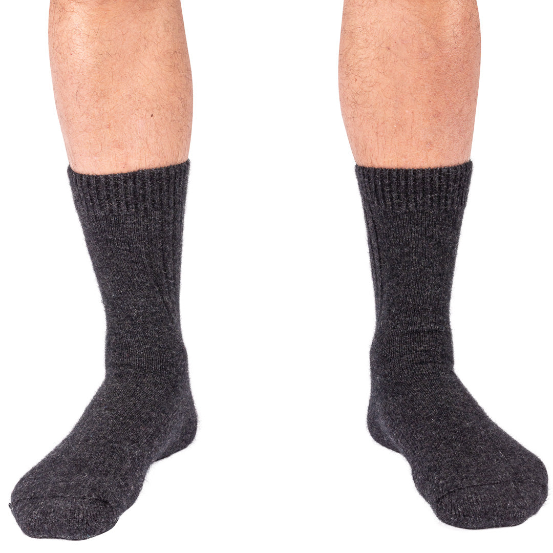 Men's Cabin Double Layer Thick Soft Warm Fuzzy Comfy Home Socks - 3 Pair