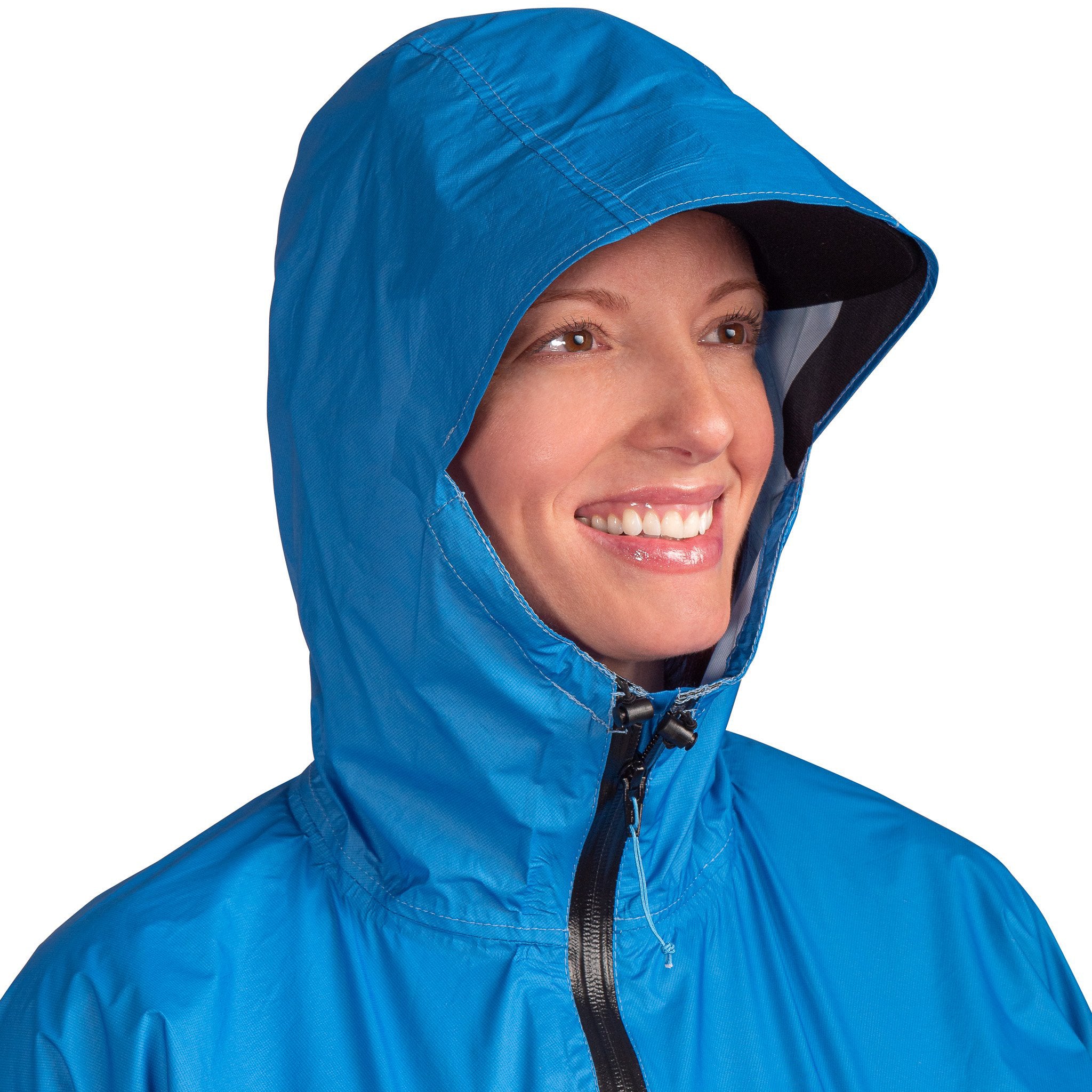 Ultralight Women's Rain Jacket | Lightest Breathable Hiking Jacket Azure Blue / Extra Large